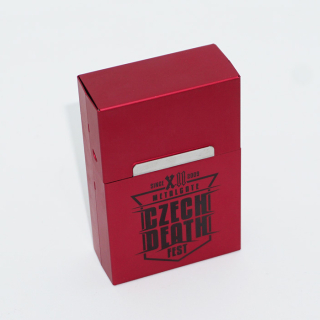 Red cigarette case